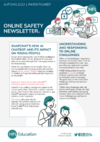 HFL online safety newsletter autumn 23 parents or carers